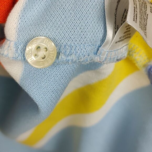 Brooks Brothers Striped Original Fit Preppy Performance Polo Shirt Size XL - Picture 8 of 12